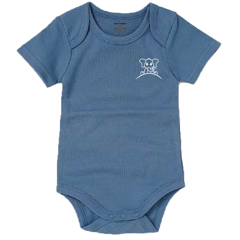 Organic Cotton Bodysuit in Blueberry