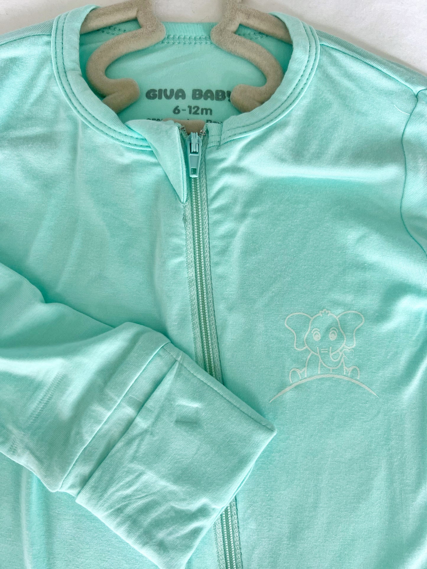 Bamboo Baby Sleeper in Pistachio