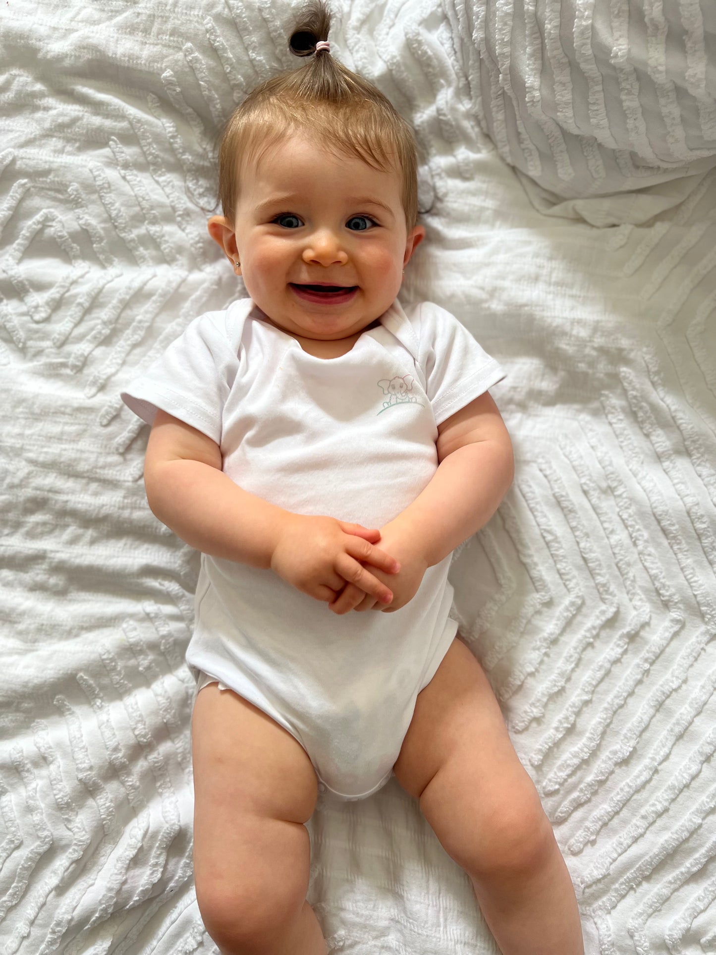 Organic Cotton Bodysuit in Marshmallow