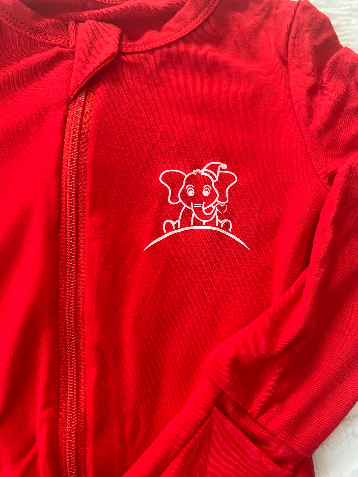 Bamboo Baby Sleeper in Candy Cane